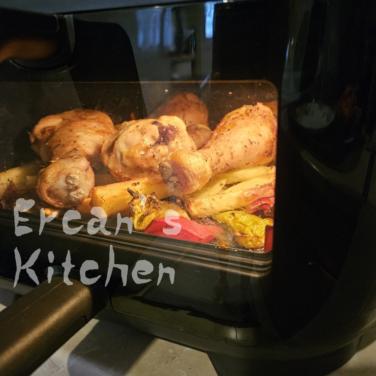 Airfryer'da Tavuk But (Patatesli)